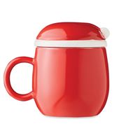 TAZZA CON DECORAZIONE BABBO NATALE